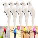 Senyresg 5Pcs Artificial Handmade Simulation Parrot Lawn Figurine Ornament Creative Foam Feather Parrot Fake Animal Bird Garden Bird Prop Decor Home Ornament for Party Accessorie (White)