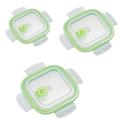 Fresh Bowl Cover Glass Meal Prep Lids 3 Pcs Household Plastic Food Covers Sealing Fresh-keeping