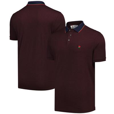 England Rugby Charles Tyrwhitt Pique Kurzarm-Polo – Weinrot Image