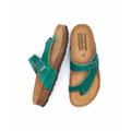 Green Toe-Post Cork Footbed Sandals Women's | Size 4 | Wilma Waxy Moshulu