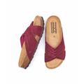 Pink Crossover Cork Footbed Sandals Women's | Size 3 | Minnis Moshulu
