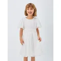 John Lewis Heirloom Collection Kids' Plisse Bridesmaid Dress, Ivory