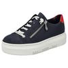 Plateausneaker RIEKER, Damen, Gr. 43, blau (nachtblau), Nubuklederimitat, sportlich, Schuhe, Sneaker, Slip-On Sneaker, Slipper mit weicher Leder-Innensohle