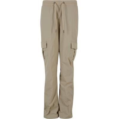 Cargohose URBAN CLASSICS "Urban Classics Damen Ladies Nylon Cargo Pants", Damen, Gr. 4XL, US-Größen, grau (concrete), 100% Polyamid, unifarben, relaxed fit, Hosen Image