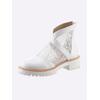 Stiefelette HEINE, Damen, Gr. 41, weiß, Synthetik, Textil, modisch, Schuhe