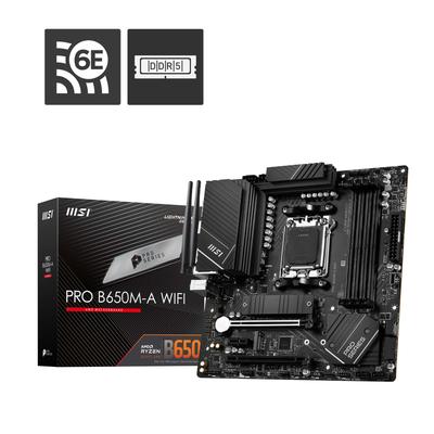 MSI Mainboard "PRO B650M-A WIFI" Mainboards grau (grau, schwarz) Mainboards