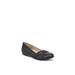 Wide Width Women's Incredible 2 Flat by LifeStride in Navy Faux Leather (Size 9 W)