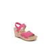 Women's Danita Sandal by LifeStride in French Pink Fabric (Size 10 M)