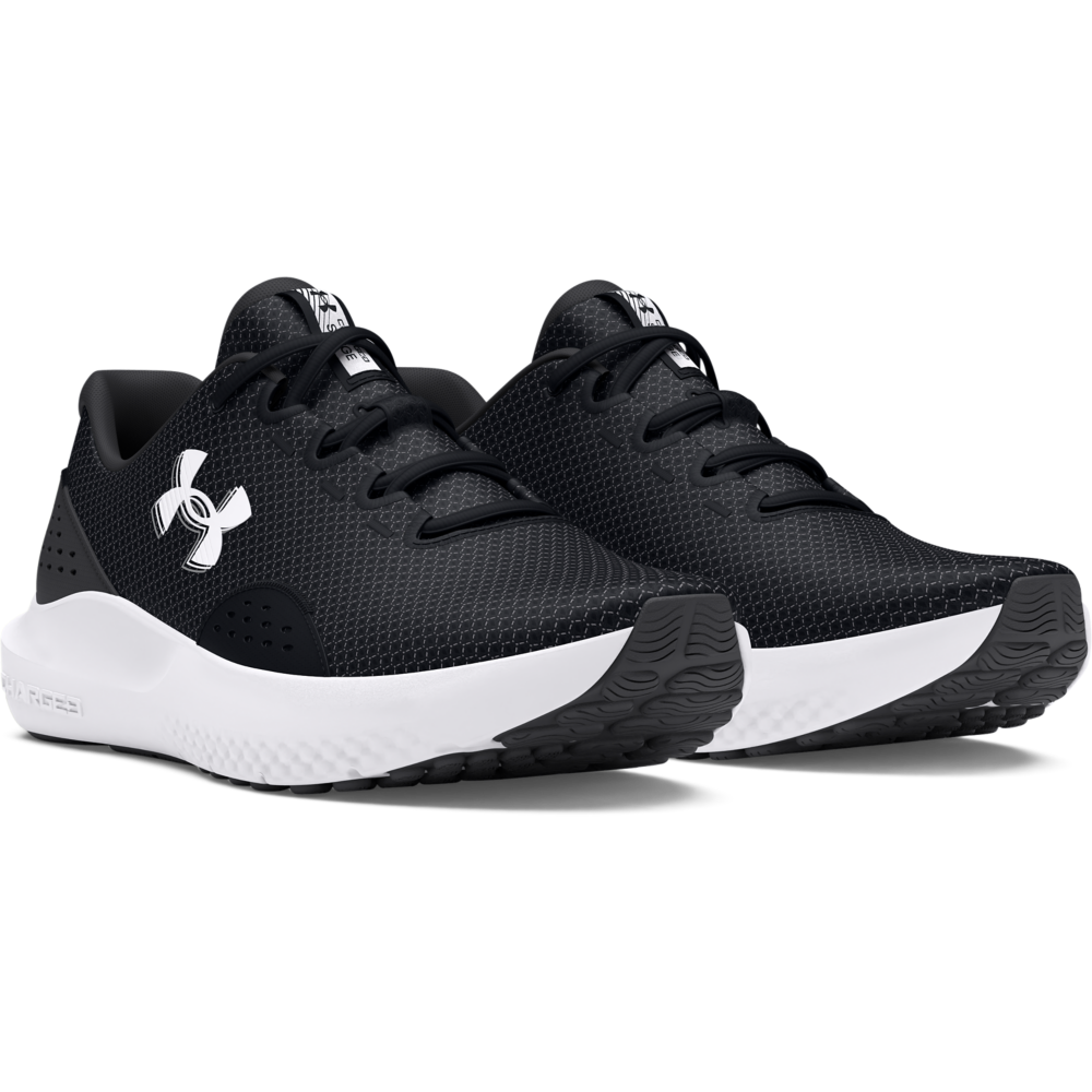 Laufschuh UNDER ARMOUR "UA W Charged Surge 4", Damen, Gr. 43, schwarz, Synthetik, Textil, Schuhe Laufschuh