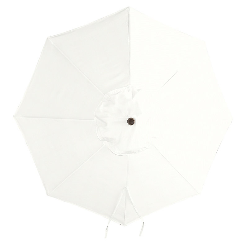 7.5' Round Patio Umbrella Replacement Canopy - Canvas White - Ballard Designs