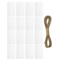 Labels Hamper 16 Pcs for Storage Bin Acrylic Organizer Hanging Basket White