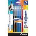 PILOT FriXion ColorSticks Erasable Gel Ink Stick Pens Fine Point 2 Black/2 Blue/1 Red Inks 5-Pack (32442)