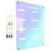 Colorful Acrylic Sunday Plan Note Message Board Erasable Magnetic Refrigerator Wall Calendar Small for Room White Weekly Planner Fridge Dry Erase Blank Shopping