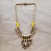 J. Crew Jewelry | J.Crew Yellow Green White Rhinestone Crystal Beaded Fringe Statement Necklace | Color: Green/Yellow | Size: Os