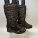 Coach Shoes | Coach Designer Women's Rain Snow Dark Brown Tall Boots - Size 6.5 | Color: Brown/Gold | Size: 6.5