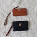 Dooney & Bourke Bags | Dooney & Bourke Folded Saffiano Wristlet (Natural) & Milly Wristlet (Black) | Color: Black/Tan | Size: Os