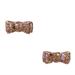Kate Spade Jewelry | Kate Spade Moon River Glitter Bow Earrings | Color: Gold/Pink | Size: Os