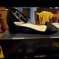 Torrid Shoes | Black Faux Suede Ankle Strap Low Heel | Color: Black | Size: 10