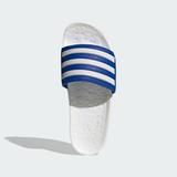 Adidas Shoes | Adidas Adilette Boost Slides Men's Sandals Slippers Flip-Flops White Size 11 New | Color: Blue/White | Size: 11