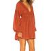 Free People Dresses | Free People Sugar Pie Mini Dress In Cinnamon Large | Color: Red | Size: L