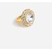 J. Crew Jewelry | J. Crew Pav Crystal Cocktail Ring - Size 8 - New W Tags | Color: Gold | Size: Os