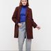 J. Crew Jackets & Coats | J. Crew Daphne Burgundy Tweed Single Breasted Wool Jcaket Coat 6 8 | Color: Black/Red | Size: 6