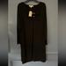 Michael Kors Dresses | Michael Michael Kors Womens Black Unlined Pullover O-Ring Dress Plus 2x | Color: Black | Size: 2x