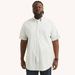 Nautica Men's Big & Tall Sustainably Crafted Classic Fit Plaid Short-Sleeve Shirt Bright White, 3XLT