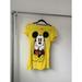 Disney Tops | 5/$20 Yellow Disney Fitted Cotton Tee Mickey Mouse Disney Womens Large L | Color: Black/Yellow | Size: L