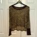 Anthropologie Tops | Anthropologie- Pilcro Brand, Sheer Animal Print Olive And Green Long Sleeve Top | Color: Cream/Green | Size: L