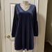 Madewell Dresses | Madewell Blue Velvet Dress, Med | Color: Blue | Size: M