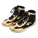 White Shoes Men's 43 Boxing Shoes High Top Training Wrestling Shoes Long Boots Boxing Shoes Competition Training Weatherproof Shoes Men, gold, 10 UK