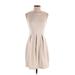 Forever 21 Contemporary Casual Dress - Mini: Tan Solid Dresses - Women's Size X-Small
