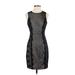 Guess Cocktail Dress - Sheath: Black Brocade Dresses - Women's Size 4