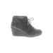 TOMS Ankle Boots: Gray Print Shoes - Women's Size 6 - Round Toe