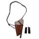 warreplica US WWII M3 Brown Leather Shoulder Holster w/1911 .45 Wood Grip (LEFT HANDED) - Reproduction