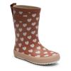 Gummistiefel BISGAARD "fashion Weite: normal", Kinder, Gr. 33, weiß (altrosa weiß sweethearts), Gummi, sportlich, Schuhe, Matsch-Stiefel mit Wechselfußbett, Größenschablone zum Download