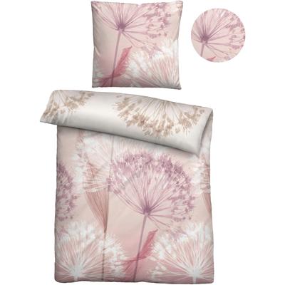 Bettwäsche BIBERNA "Maria", rosa (rose), B/L: 155cm x 220cm, , Mako-Satin, B/L: 80cm x 80cm, Mako-Satin, Obermaterial: 100% Baumwolle, Bettwäsche, feiner Glanz + weicher Griff, pflegeleicht, ganzjährig einsetzbar, RV Image