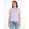 T-Shirt TOMMY JEANS "Soft Jersey T Shirt" Gr. XXL (44), lila (lavender flower) Damen Shirts Jersey