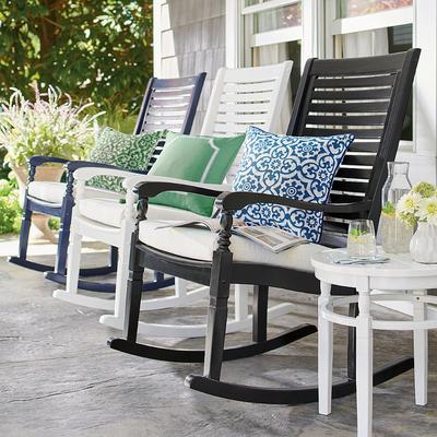 Nantucket Outdoor Rocking Chair - Solid White - Grandin Road