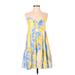 Hyfve Casual Dress - Mini Plunge Sleeveless: Yellow Dresses - Women's Size Small