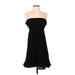 Old Navy Cocktail Dress - Mini Strapless Sleeveless: Black Print Dresses - Women's Size Small