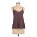 Lululemon Athletica Active Tank Top: Brown Color Block Activewear - Women's Size 2