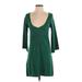 Limited Edition Casual Dress - Sweater Dress: Green Marled Dresses - Women's Size X-Small