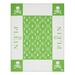 Eichholtz Zera Handmade Throw Blanket Wool in Green/Gray | 66.93 H x 53.15 W in | Wayfair PP0175