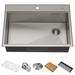 KRAUS Kore™ Workstation Drop-In 16 Gauge Single Bowl Stainless Steel Kitchen Sink Stainless Steel in Gray | 33" x 30" | Wayfair KWT330-33