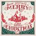 The Holiday Aisle® Merry Little Christmas V Green by Janelle Penner - Wrapped Canvas Print Paper | 30" H x 30" W | Wayfair
