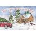 The Holiday Aisle® Christmas in the Woods I by Anne Tavoletti - Wrapped Canvas Print Paper | 8" H x 12" W | Wayfair