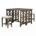 Red Barrel Studio® Efran Square 43.7" L x 47" W Dining Set Wood in Brown | 36 H x 47 W x 43.7 D in | Wayfair 5669AD21DFF64151B4A35BC5574B2B97