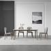 Orren Ellis Cielke Nordic modern simple ash wood rectangular rock plate dining table & chair combination Wood in Brown/White | Wayfair